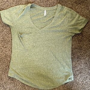 Z Supply Green Fitted Short Sleeve Tee